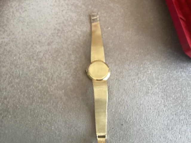 Montre Omega automatique DE Ville 100 % authentique, fabriquée en Suisse, en or jaune massif 18 carats (750)