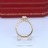 Bague de fiançailles Cartier 1895 en or jaune 18 carats, 0,72 ct, diamant rond D VS1