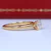 Bague de fiançailles Cartier 1895 en or jaune 18 carats, 0,72 ct, diamant rond D VS1