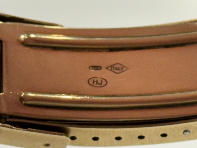 Montre homme chronographe automatique Genève 18 carats avec date et bracelet 18 carats - 137 grammes