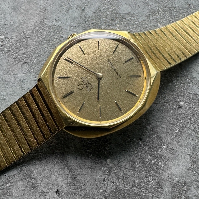 Montre Omega Constellation 1986 en or jaune massif 18 carats BA 391.8605 - 83,25 grammes + papiers
