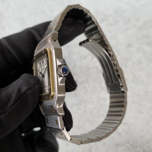 Montre Cartier Santos Carrée bimétallique 1172961, date automatique, 1996 - Ensemble complet