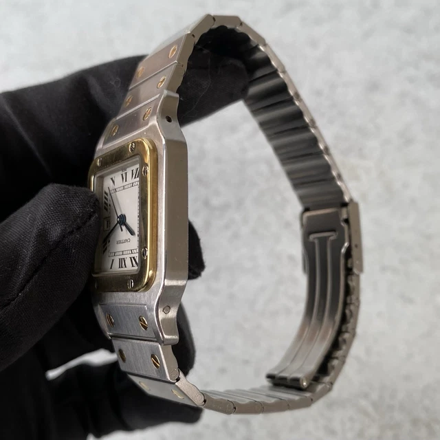 Montre Cartier Santos Carrée bimétallique 1172961, date automatique, 1996 - Ensemble complet