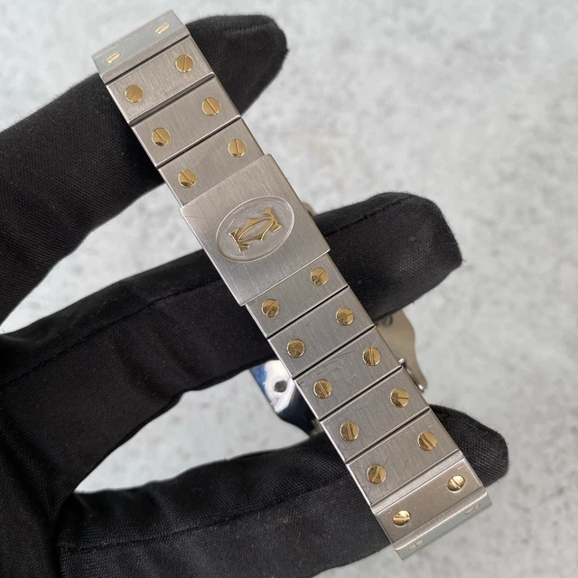 Montre Cartier Santos Carrée bimétallique 1172961, date automatique, 1996 - Ensemble complet