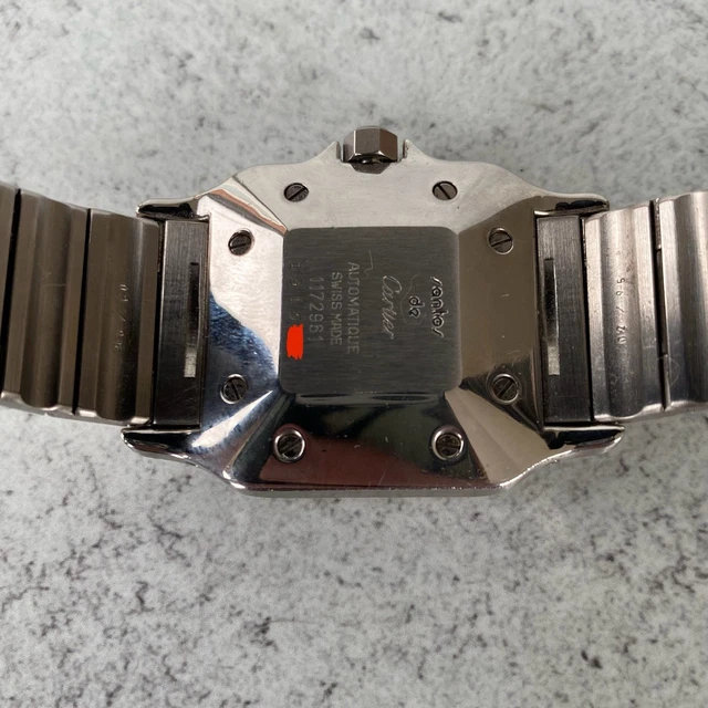 Montre Cartier Santos Carrée bimétallique 1172961, date automatique, 1996 - Ensemble complet