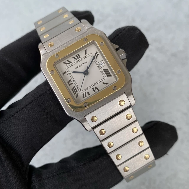 Montre Cartier Santos Carrée bimétallique 1172961, date automatique, 1996 - Ensemble complet