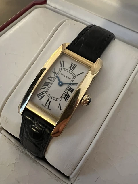 Montre Cartier Tank Américaine, petite, 2000, or jaune massif 18 carats, réf. 1710, boîte et papiers, W2601556