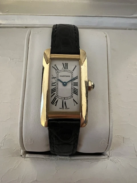 Montre Cartier Tank Américaine, petite, 2000, or jaune massif 18 carats, réf. 1710, boîte et papiers, W2601556