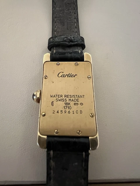 Montre Cartier Tank Américaine, petite, 2000, or jaune massif 18 carats, réf. 1710, boîte et papiers, W2601556