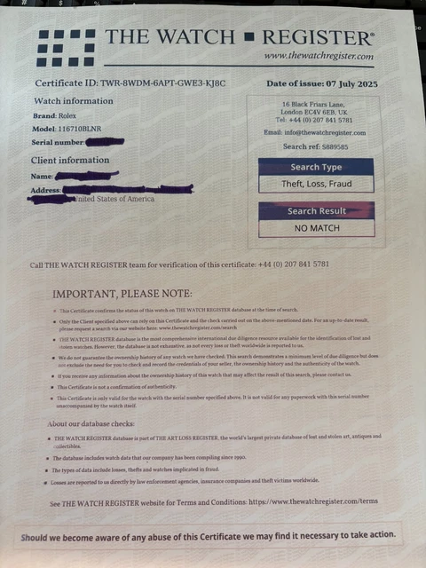 Rolex GMT-Master II "Batman" 2015-16 116710BLNR - Révisée en usine en 2025 PAS DE RSV !!