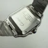 Montre automatique Cartier Santos 2018, cadran blanc, 39,8 mm, acier, WSSA0009 B+P