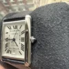 Montre automatique Cartier Tank Must XL 2022 en acier inoxydable WSTA0040 4324, ensemble complet