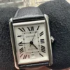 Montre automatique Cartier Tank Must XL 2022 en acier inoxydable WSTA0040 4324, ensemble complet