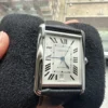 Montre automatique Cartier Tank Must XL 2022 en acier inoxydable WSTA0040 4324, ensemble complet