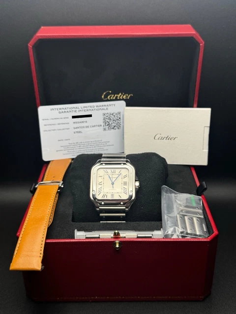 Montre Cartier Santos Grand Modèle WSSA0018 pour Homme en Acier Inoxydable 2023