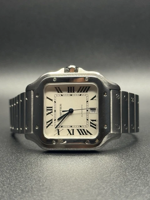 Montre Cartier Santos Grand Modèle WSSA0018 pour Homme en Acier Inoxydable 2023