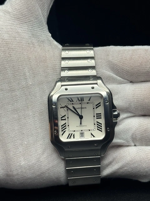 Montre Cartier Santos Grand Modèle WSSA0018 pour Homme en Acier Inoxydable 2023