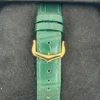 Montre Cartier Tank Louis Cartier verte 2023, grand modèle, boîtier en or 18 carats de 33,7 mm