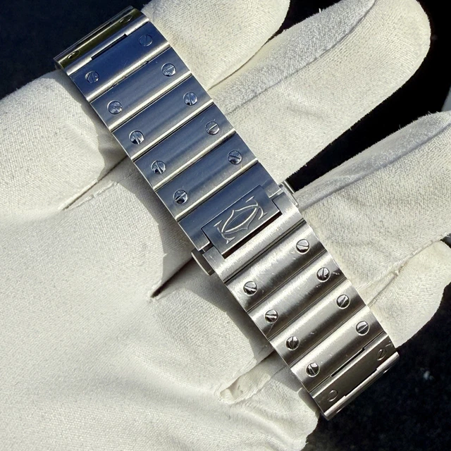 Montre Cartier Santos Grand Cadran Vert WSSA0062, 2024, Très bon état - Boîte et Papiers