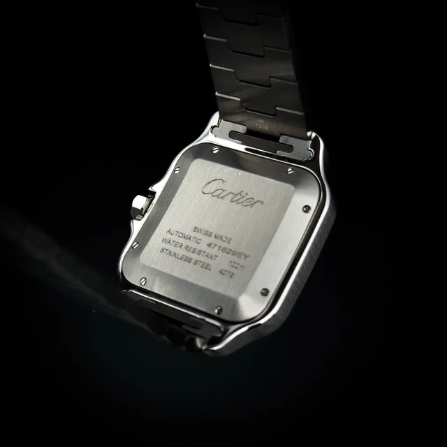 Montre Cartier Santos de Cartier 39,8 mm, cadran gris, bracelet en acier, 2025 (WSSA0037)