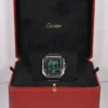 Cartier Santos 2025 Réf. WSSA0062 40 mm Cadran vert à chiffres romains Automatique Bracelet acier inoxydable et cuir