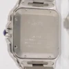 Cartier Santos 2025 Réf. WSSA0062 40 mm Cadran vert à chiffres romains Automatique Bracelet acier inoxydable et cuir