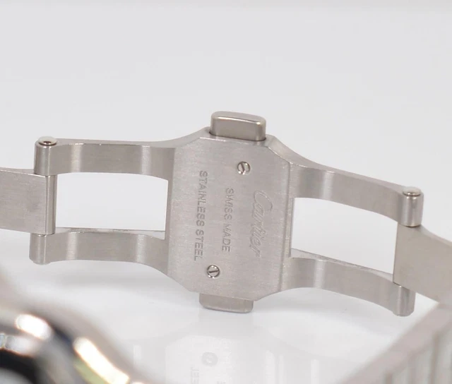 Cartier Santos 2025 Réf. WSSA0062 40 mm Cadran vert à chiffres romains Automatique Bracelet acier inoxydable et cuir