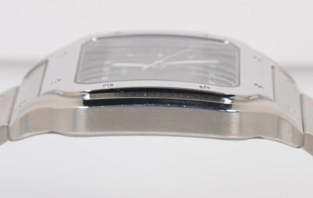 Cartier Santos 2025 Réf. WSSA0062 40 mm Cadran vert à chiffres romains Automatique Bracelet acier inoxydable et cuir