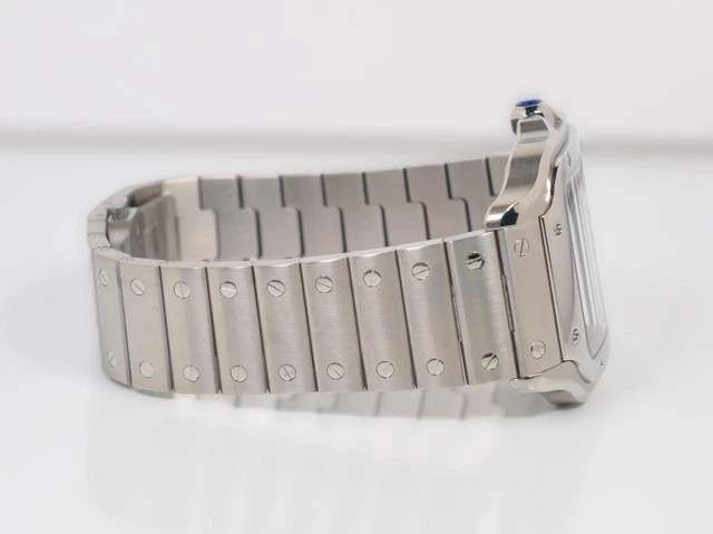 Cartier Santos 2025 Réf. WSSA0062 40 mm Cadran vert à chiffres romains Automatique Bracelet acier inoxydable et cuir