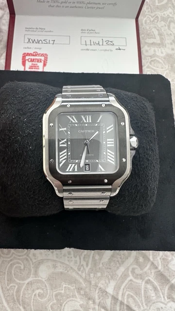 2025 Cartier Santos de Cartier WSSA0037 Noir ADLC Acier