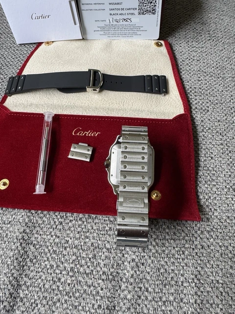2025 Cartier Santos de Cartier WSSA0037 Noir ADLC Acier