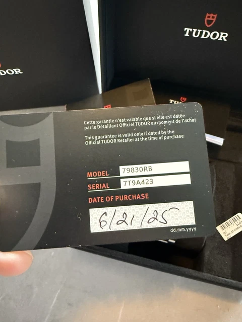 Montre TUDOR Black Bay GMT M79830RB-0010, 41 mm, cadran opalin/blanc, B&P