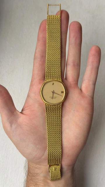 Montre Audemars Piguet vintage en or 18 carats, cadran octogonal 32 mm, automatique, référence B 45344