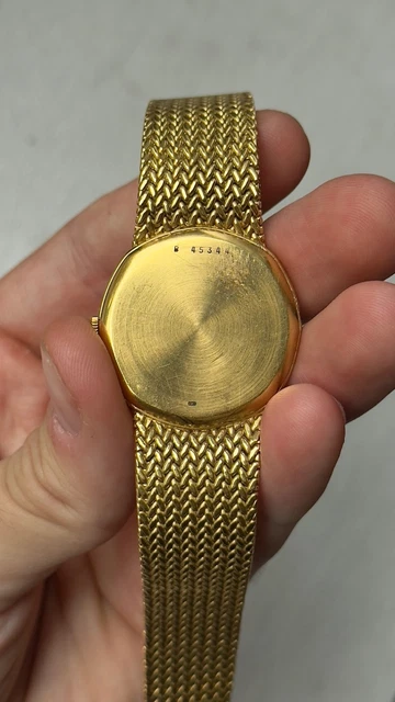 Montre Audemars Piguet vintage en or 18 carats, cadran octogonal 32 mm, automatique, référence B 45344