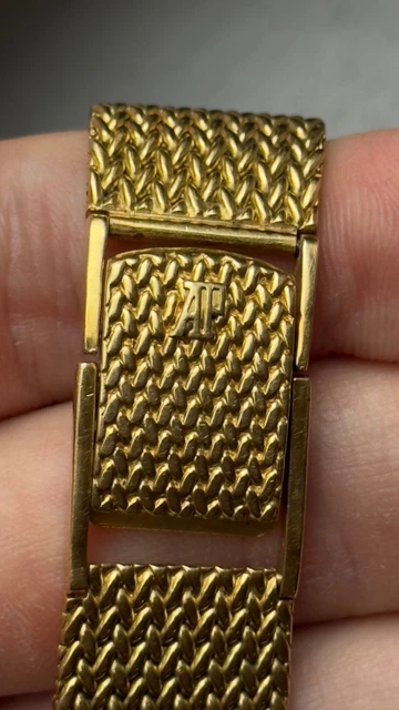 Montre Audemars Piguet vintage en or 18 carats, cadran octogonal 32 mm, automatique, référence B 45344