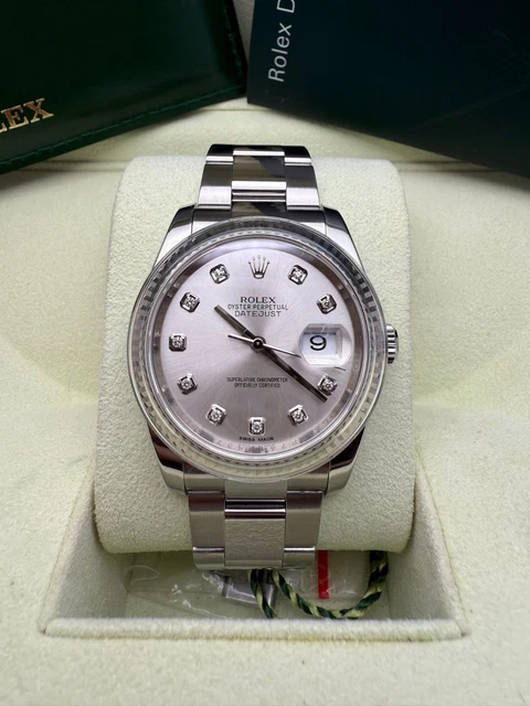 Authentic-Pre-Owned-Rolex-DateJust-36-Diamond-Dial-116234-1.webp Authentique Rolex DateJust 36 d'occasion avec cadran diamant 116234, excellent état
