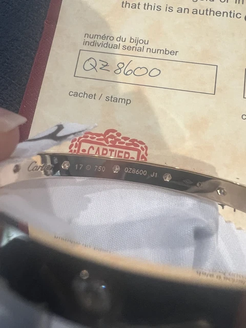 Bracelet Cartier Leve 10 diamants en or jaune 18 carats, taille 17, avec boîte et certificat - B3994