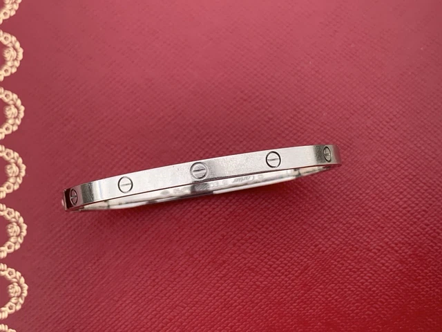 Bracelet Cartier Love en or blanc 18 carats (taille 15)