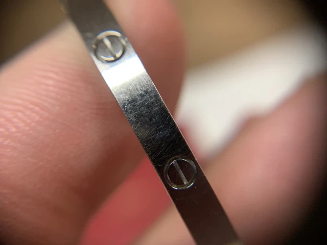 Bracelet Cartier Love en or blanc 18 carats (taille 15)