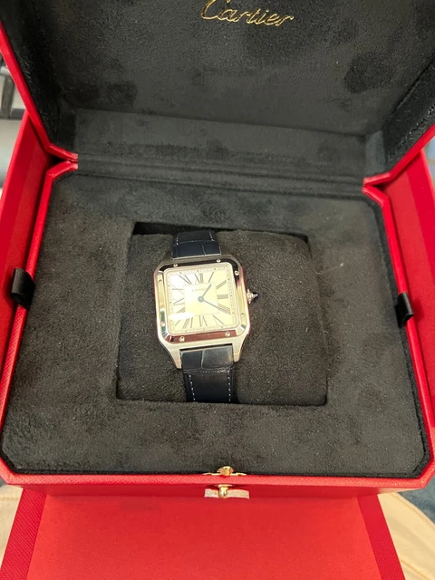 Montre Cartier Santos 31,5 mm WSSA0085 Dumont en acier inoxydable d'occasion