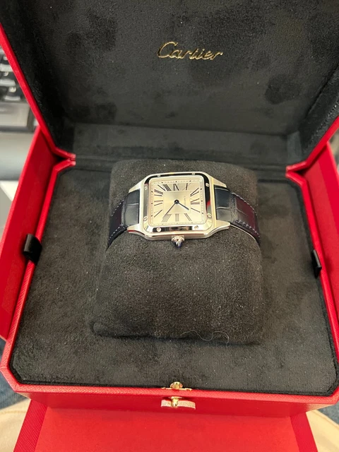 Montre Cartier Santos 31,5 mm WSSA0085 Dumont en acier inoxydable d'occasion