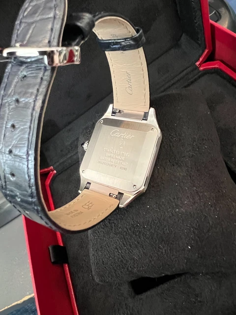 Montre Cartier Santos 31,5 mm WSSA0085 Dumont en acier inoxydable d'occasion