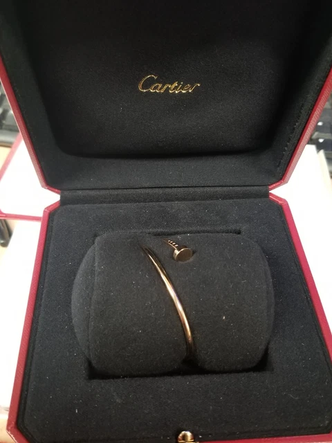 Bracelet jonc clou Cartier en or rose 750, petit modèle, 9,1 g