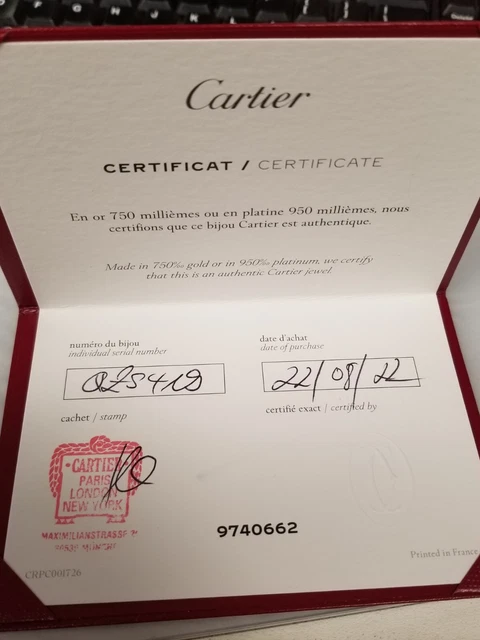 Bracelet jonc clou Cartier en or rose 750, petit modèle, 9,1 g