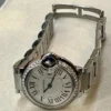 Montre Cartier Ballon Bleu QTZ 28 mm pour femme avec lunette sertie de diamants - Coffret complet