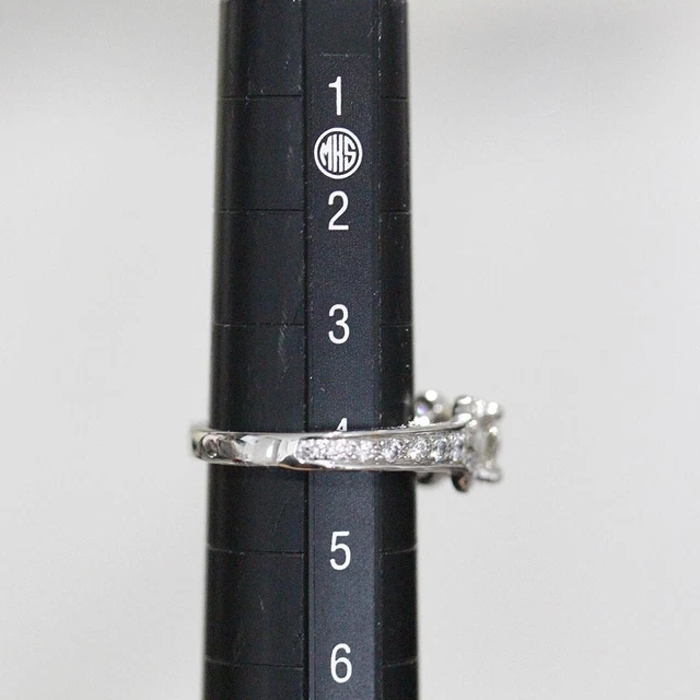 Bague Cartier diamant 0,73 ct VVS2 G 3EX US6 Pt950 boîte GIA nouvellement polie 5923A