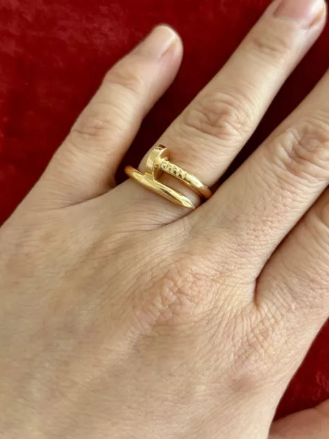 Cartier Juste Un Clou 18K Rose Gold Ring Size 52/ US 6