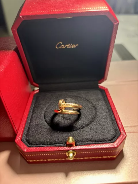 Cartier Juste Un Clou 18K Rose Gold Ring Size 52/ US 6