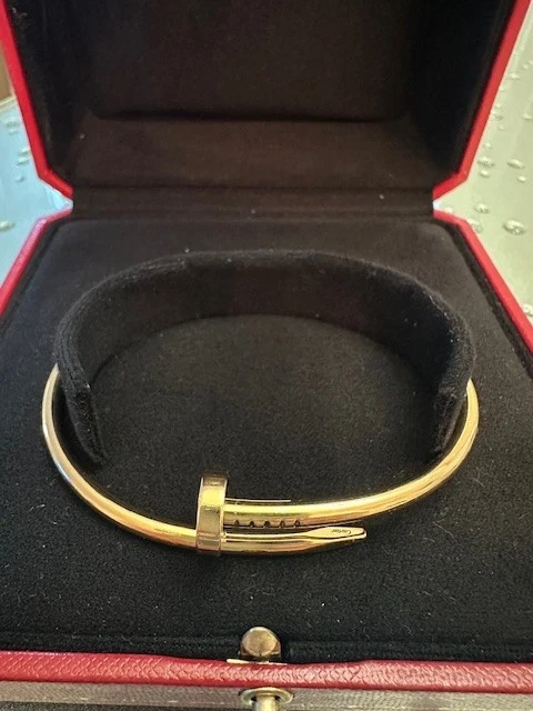 Bracelet Cartier Juste un Clou, modèle classique en or 18 carats, taille 20 ; avec certificat