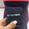 Bracelet Cartier LOVE en or blanc 18 carats, taille 17, coffret complet et certificat